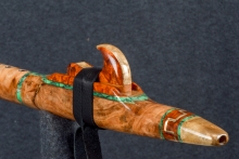 Cherry Burl Native American Flute, Minor, Mid A-4, #S6B (9)